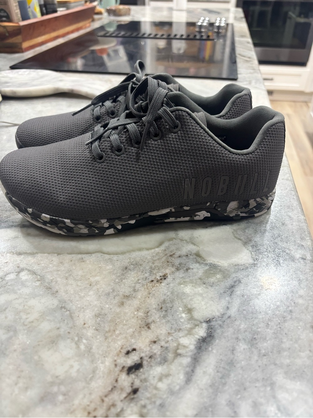 NOBULL Charcoal Trainer with Camo-Pattern Midsole